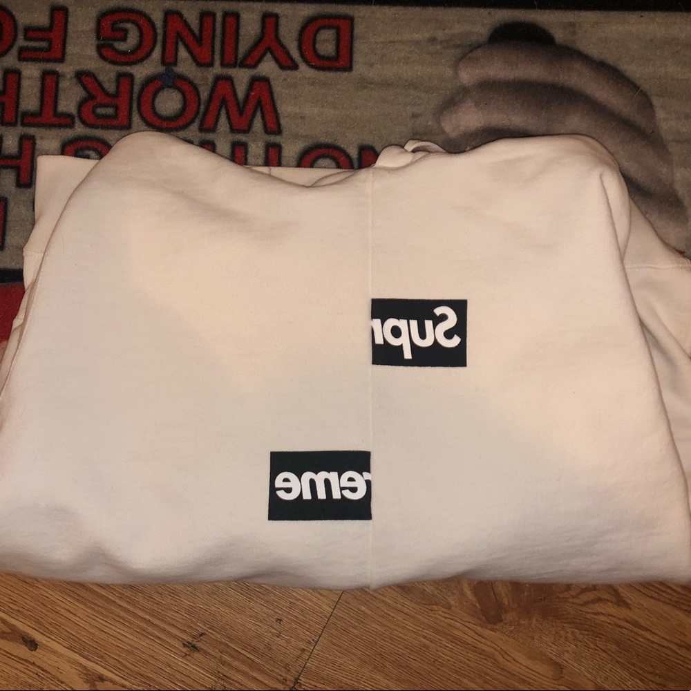 Supreme Comme Des garçons box logo hoodie